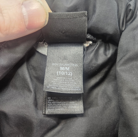 The North Face 550 Down Jacket Boys M 10/12 Black Puffer - Picture 7 of 9